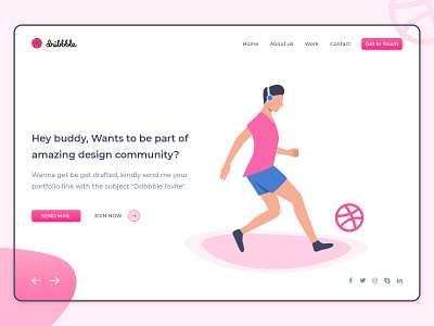 Yeah! 1 more Dribbble invite to giveaway. basketball colorful dribbble dribbble best shot dribbble invitation dribbble invite dribbble logo free psd hero banner illustration web design