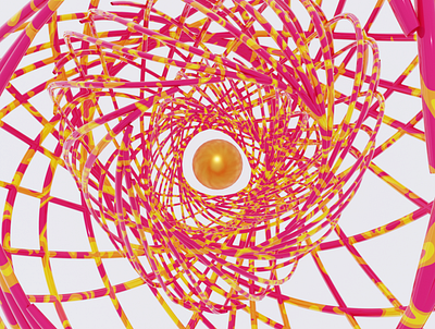 Focus abstract blender focus gold lines