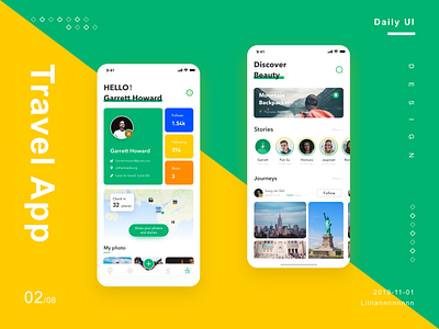 Travel App 02 app design ui