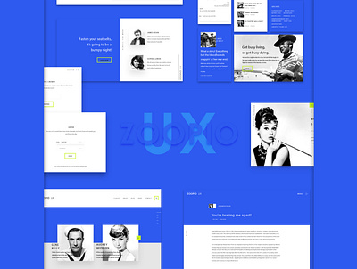 Blog UI for dear ZOOPIO blog branding design illustration ui ui kits ux web