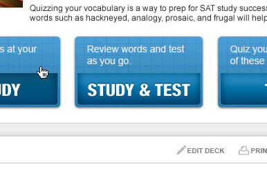 Study Buttons