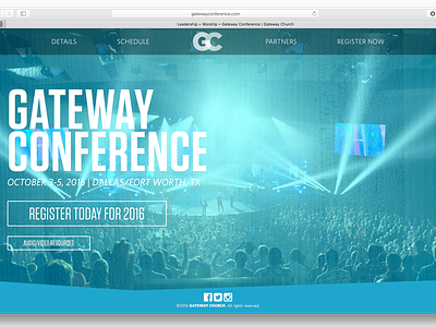 Gateway Conference ui ux web design