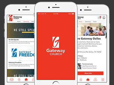 Gateway Church App Concept design ios mobile ui enhancements ux