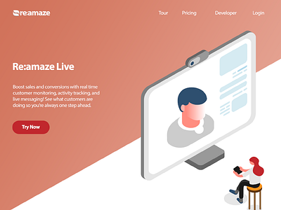 Re:amaze Live Landing Page