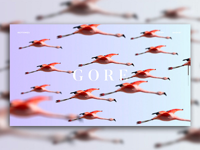 Deftones – GORE – UI Parallax Experience after effects animation deftones flamingo graphic design minimal music ui ux web web design