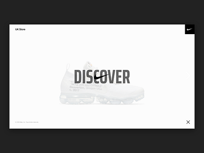 NIKE REDESIGN clean design simple simplicity typography ui web webdesign website