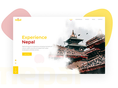 Experience Nepal Landing Page