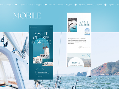 Yacht cruises in Greece - Landing page (mobile)