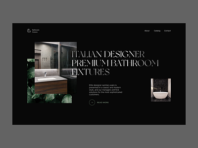 Website for premium Italian bathroom fixtures