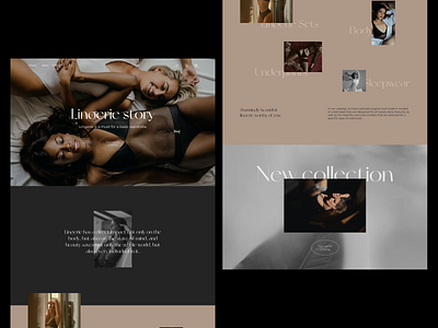 Lingerie manufacturer website concept