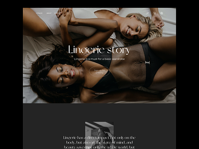 Lingerie manufacturer website concept corporate design landing page design lingerie manufacturer minimal shop store ui uidesign web website