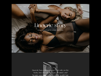 Lingerie manufacturer website concept