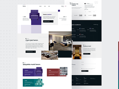 Heron Holding - homepage design flat furniture minimal nordic scandinavian ui ux web website