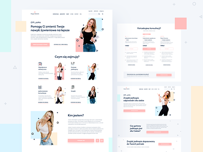 Website for fitness industry - Patrycja Rublewska clean design diet dietician ecommerce fitness pricing products services shop ui ux web website