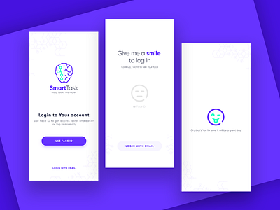 Sign up with Face ID - Daily UI #001 challange daily ui face id sign up ui