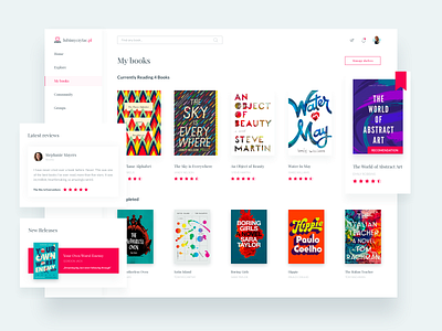 LubimyCzytac.pl - redesign concept books bookshop concept cover goodreads rating redesign review ui user ux web website