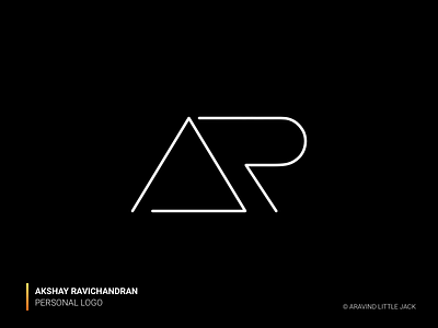 AR Logo - Personal Branding ar logo branding identity logo personal logo