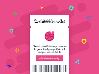 2 Dribbble Invites dribbble dribbble invite free invite giveaway invite