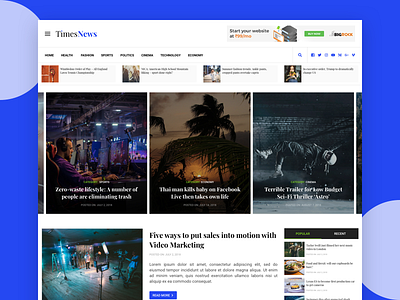 News Website magazine news uidesign webdesign website