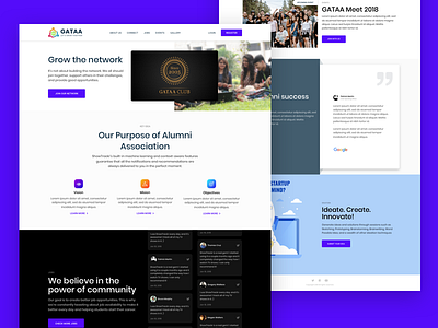 Alumni Website alumni alumni website design landing page ui ui design web design website website design