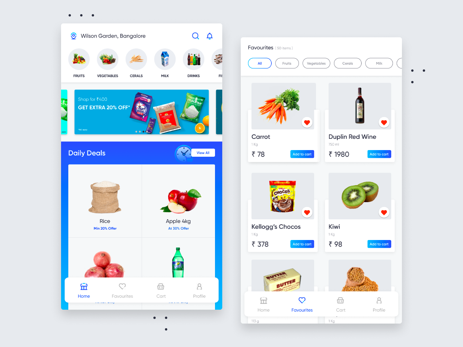 Grocery App by Aravind Little Jack on Dribbble