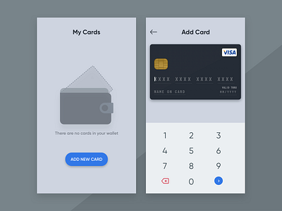 Add Card To Wallet add card app design app ui app ui design credit card debit card finance ios ios app money money app ui ui design wallet wallet app