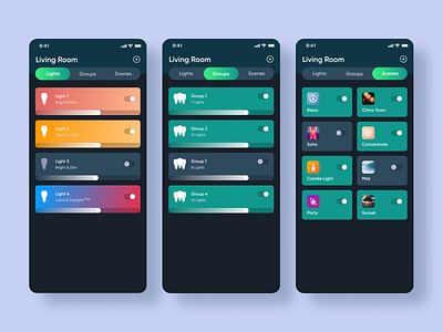 Smart Light Control - Lights, Groups, Scenes