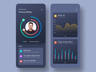 Fitness App activity monitor analytics analytics chart calories burning chart dashboard fitness fitness app fitness tracker gym website health app heart rate running sleep tracker steps walking workout