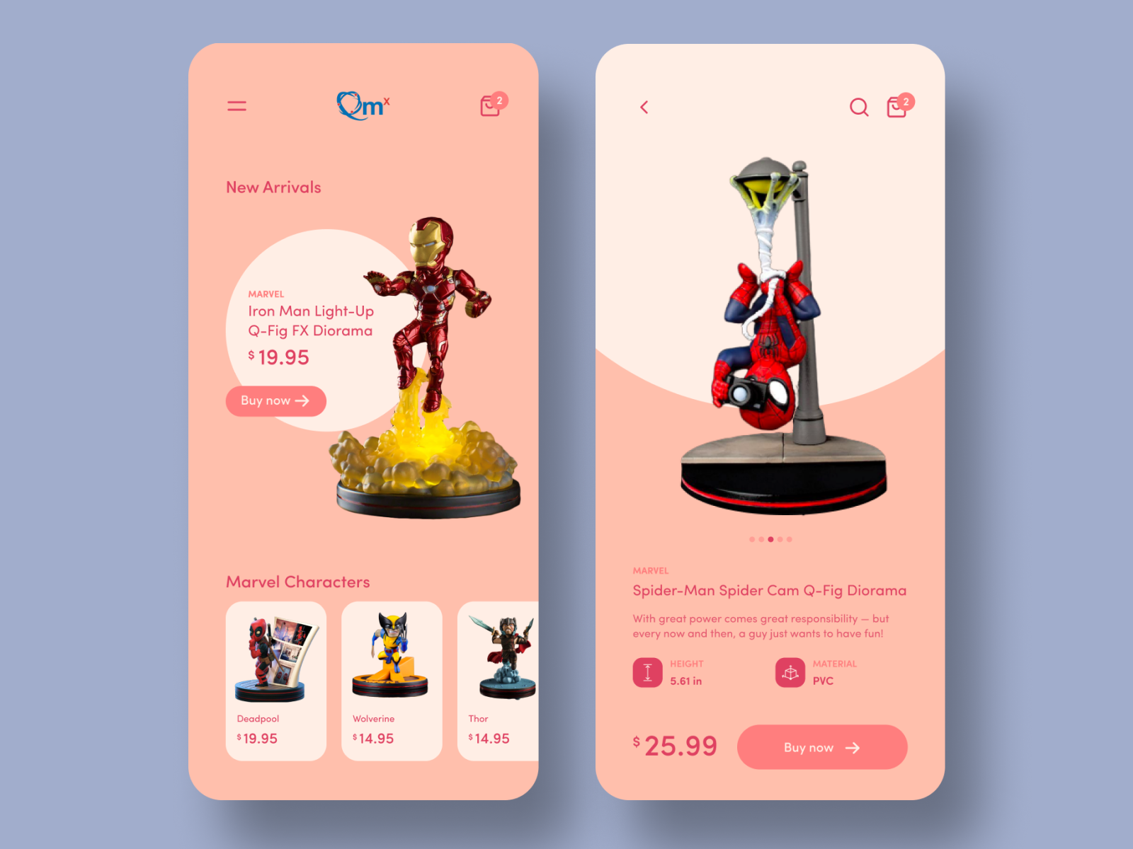 Marvel Toys App by Aravind Little Jack on Dribbble