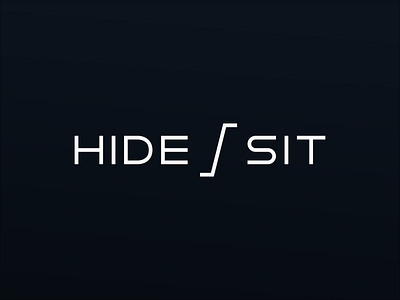 Hide & Sit - Minimalist logo design for Scandinavian furniture