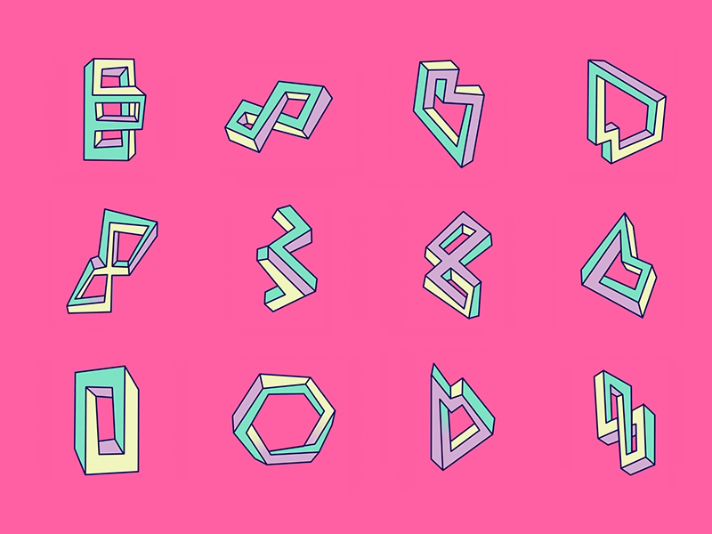 Impossible Objects by Roxana Olar on Dribbble