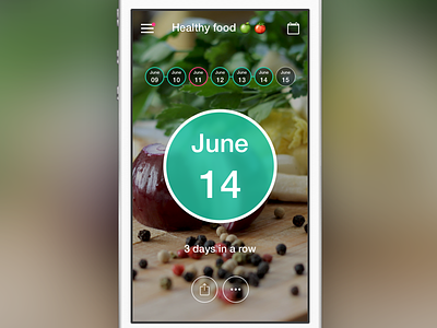Chainz App - Event Screen app food ios iphone mobile ui ux wip