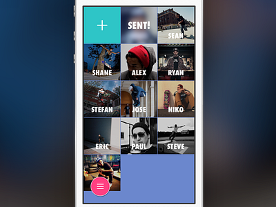 Sesh?! - The Yo for skateboard sessions. app ios iphone mobile ui ux wip