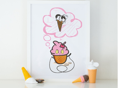 Pipe dreams illustration cupcake dreams icon i̇llustration design
