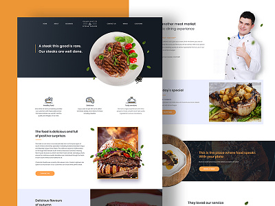 Restaurant Website Design clean restaurant web design website
