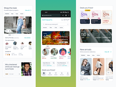 Pantaloons refresh figma mobile pantaloons shopping ui ux