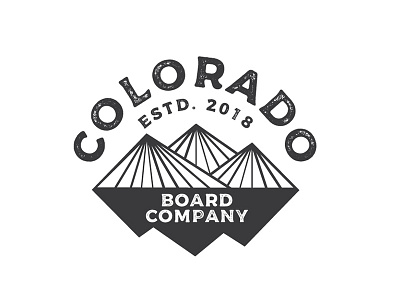 Colorado Board Co Logo Design colorado logo mountain vintage vintage badge