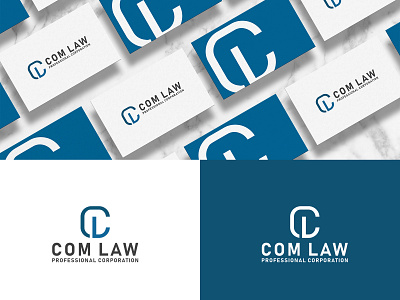 Com Law Logo Design alphabet corporate business card lawfirm logo design monogram