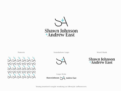 S+A Monogram blue branding logo modern monogram