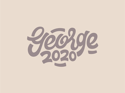 George 2020 design hand lettering illustration ipad pro ipad pro art lettering procreate type design typography vector vector illustration