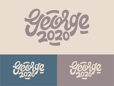 George 2020 - Colour Variations apple pencil design george hand lettering illustration ipad pro art lettering procreate type design typography vector vector illustration