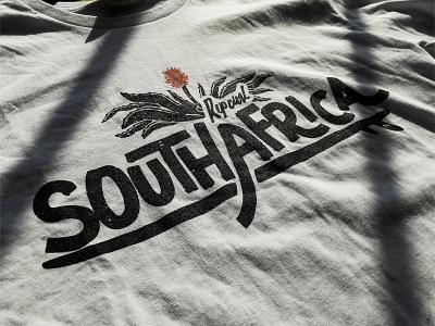 South Africa Aloe Board - Printed calligraphy design fashion hand lettering illustration lettering rip curl screenprint tee print texture type design typography