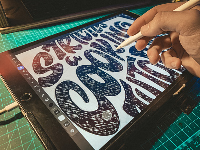 WIP Sketches adobe adobe fresco apple pencil design hand lettering illustration ipad pro art lettering sketch texture type design typography wip