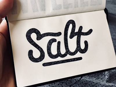 Salt calligraphy hand lettering lettering monoline rotring salt staedtler type design typography