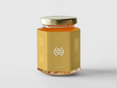 Henry's Honey Jar Label (Briefbox Brief) branding briefbox conceptual fake honey identity jar label mockup pattern