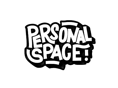 Personal Space apple pencil design hand lettering illustration ipad pro ipad pro art lettering offset personal space procreate texture type design typography