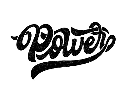 Power Inked apple pencil calligraphy design hand lettering illustration inked ipad pro ipad pro art lettering power procreate texture type design typography