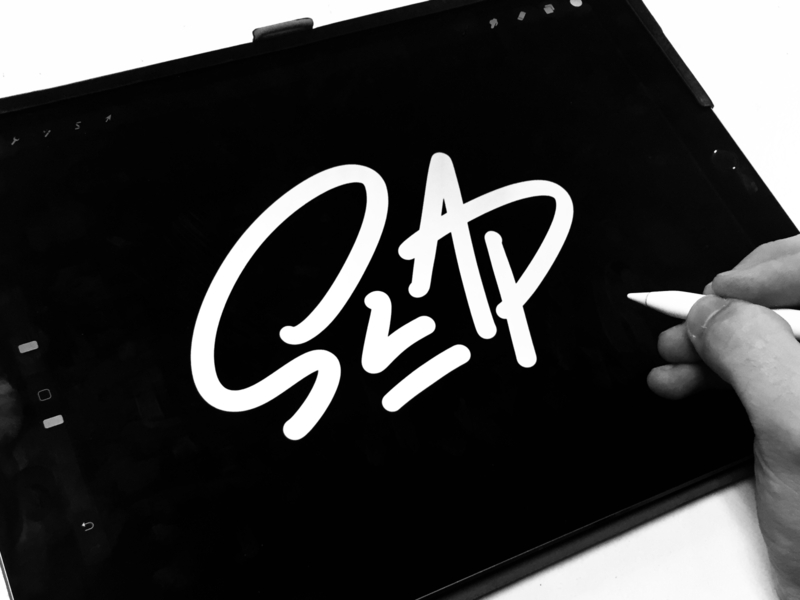 Slap Logo - 3rd Year Final Project calligraphy design hand lettering illustration ipad pro lettering logo procreate type design typography