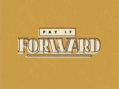 Pay It Forward - Reshare design hand lettering illustration ipad pro ipad pro art lettering procreate sketch texture type design typography