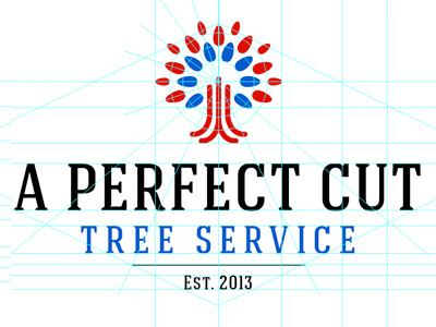 A Perfect Cut Tree Service WIP design ihartdave ihartdavid lawnscaping logo service tree